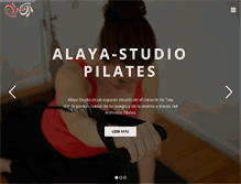 Tablet Screenshot of alaya-studio.com